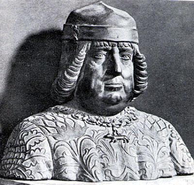 Ferdinando II d'Aragona in un bronzo di Federico Mazzoni. (foto Gioacchino Albanese)