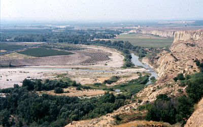 La valle dell'Ofanto nei pressi di Madonna di Ripalta. (foto Gioacchino Albanese)