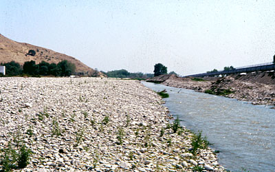 Il pianoro di Ripalta e la riva del fiume Ofanto. (foto Gioacchino Albanese)