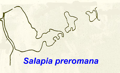 Salapia: configurazione del territorio lagunare .