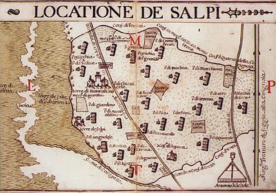 Atlante delle locazioni (1686): Locazione di Salpi.