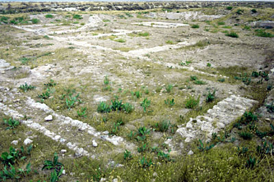 Paratassi delle stanze residenziali della villa. (foto Gioacchino Albanese)