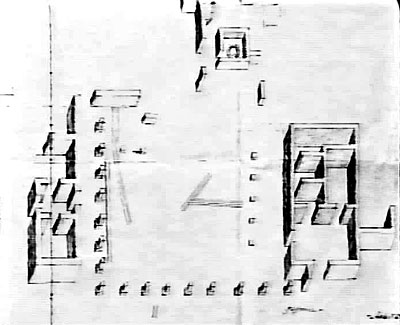 Planimetria di una parte della Villa.