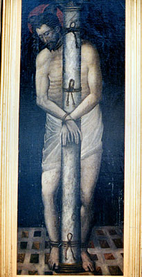 Chiesa di S. Francesco: Cristo alla colonna, dipinto del XVII secolo. (foto Gioacchino Albanese)