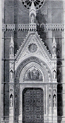 Duomo Tonti: portale centrale (non realizzato), secondo il progetto Pisanti. (foto Gioacchino Albanese)