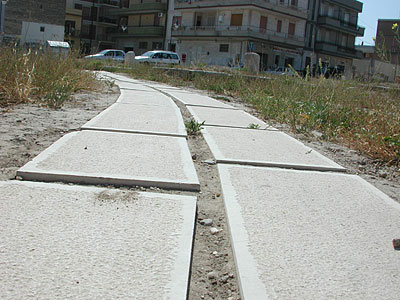 Piano delle fosse: percorso-guida . (foto Gioacchino Albanese)
