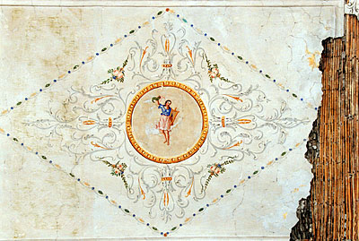 Palazzo Coccia-Cirillo: decorazione della volta del salone. (foto Gioacchino Albanese)