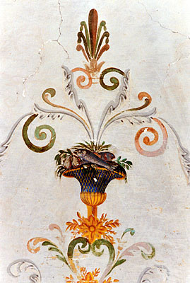 Palazzo Coccia-Cirillo: decorazione della volta del salone. (foto Gioacchino Albanese)