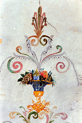 Palazzo Coccia-Cirillo: decorazione della volta del salone. (foto Gioacchino Albanese)