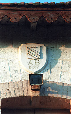 Stemma dei Berlingieri, proprietari della masseria. (foto Gioacchino Albanese)