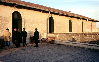 L'accesso al terrazzo del corpo ortogonale. (foto Gioacchino Albanese)