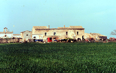 Complesso di edifici della masseria di Lagnano da capo. (foto Gioacchino Albanese)