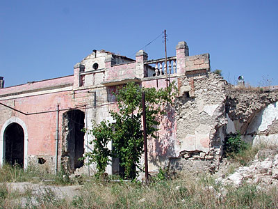 Masseria Montarcuccio: il terrazzino della parte padronale. (foto Gioacchino Albanese)