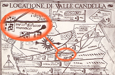 Locazione di Valle Candella dove viene registrata una "mezzana di pozzo Monaco" .