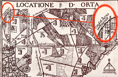 Atlante delle locazioni (1686). Nella Locazione d'Orta la masseria viene definita "puzzo terragnio".