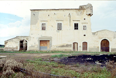 Masseria Ragnizzi: prospetto principale. (foto Gioacchino Albanese)