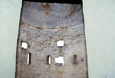Masseria Ragnizzi: interno della garitta angolare. (foto Gioacchino Albanese)