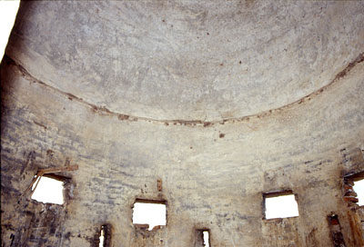 Masseria Ragnizzi: interno della garitta angolare. (foto Gioacchino Albanese)
