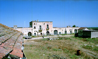 Santa Maria dei Manzi: il complesso a schiera che comprendeva lo stabilimento e il frantoio. (foto Gioacchino Albanese)