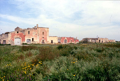 Veduta d'insieme dei vari plessi che caratterizzano la masseria. (foto Gioacchino Albanese)