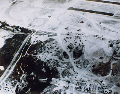 S. Giovanni di Zezza: fotografia aerea scattata dagli aviatori durante la seconda guerra mondiale