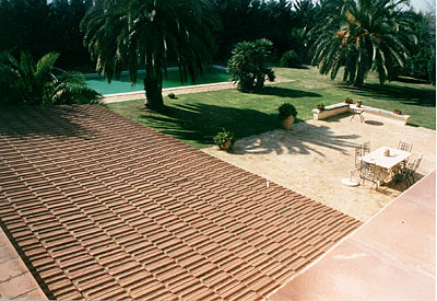 Masseria San Lorenzo: veduta del giardino posteriore dalla terrazza. (foto Gioacchino Albanese)