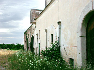 Masseria S. Martino: il blocco costruttivo con edifici a schiera. (foto Gioacchino Albanese)