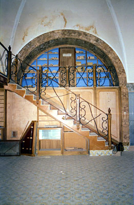 San Lilzo: biblioteca. Scala per il ballatoio. (foto Gioacchino Albanese)