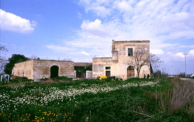 Masseria Tammarice: il complesso dei due edifici che compongono la masseria. (foto Gioacchino Albanese)