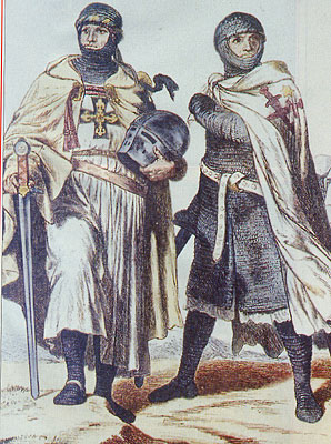 Cavalieri teutonici in assetto di guerra.