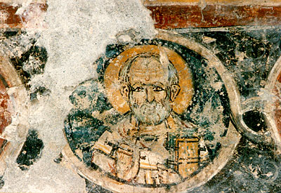 Affreschi del piano terra della Torre. S. Nicola. ( foto Gioacchino Albanese )