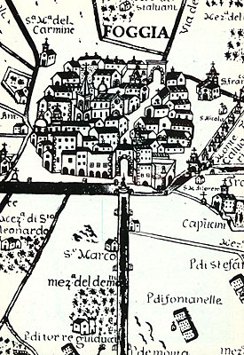 La città di Foggia nella tavola dell'Atlante delle Locazioni (1686): Locazione di Castiglione [].