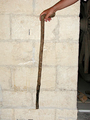 Bastone di pastore transumante. (foto Gioacchino Albanese)