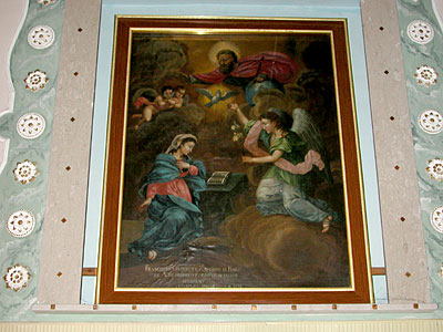 Il quadro della Madonna dell'Annunziata che si trovava nella vecchia chiesetta omonima. (foto Gioacchino Albanese)